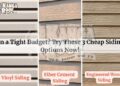On A Tight Budget? Try These 3 Cheap Siding Options Now!